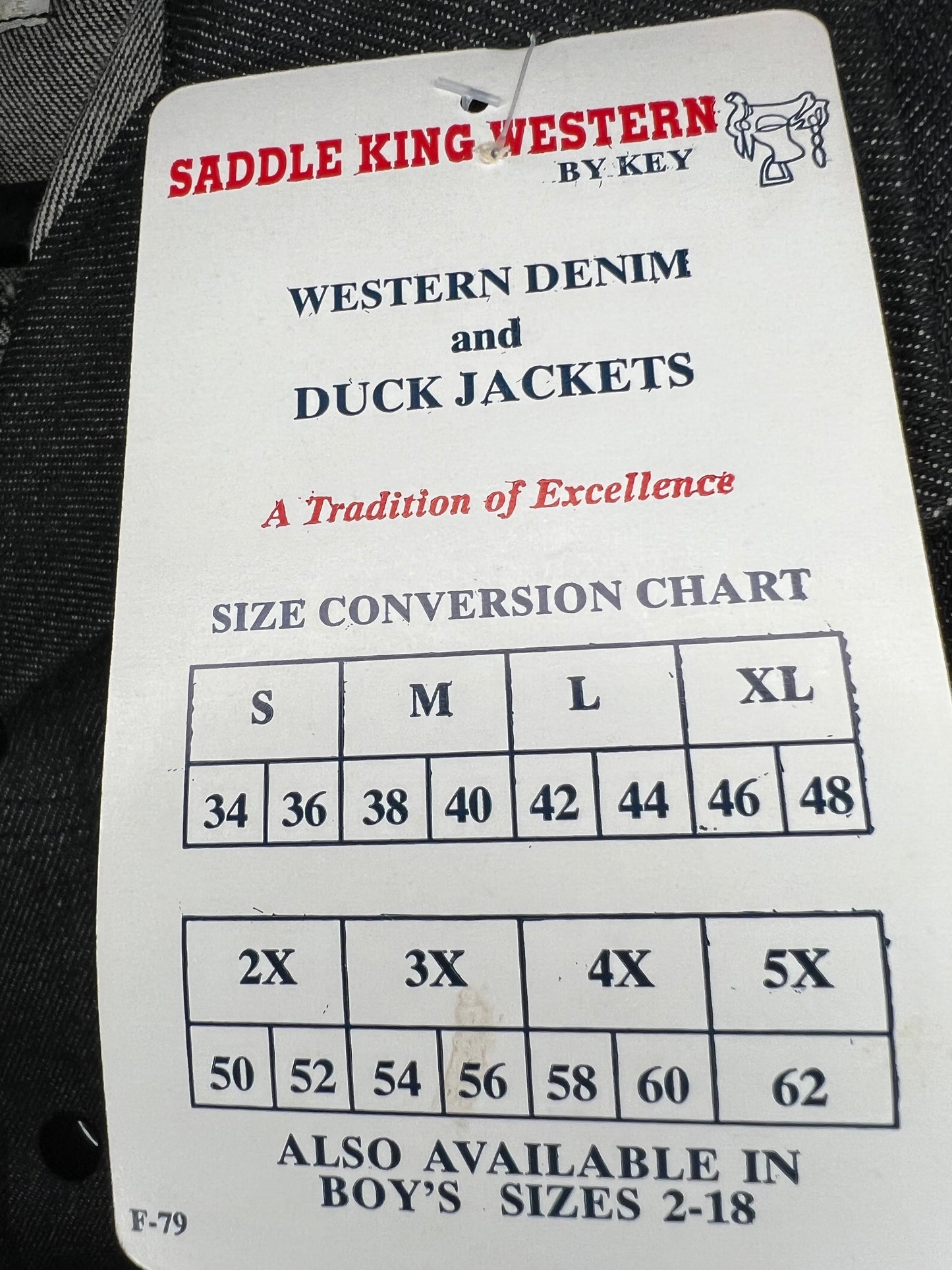 Saddle King Duct New Old Stock Jackets