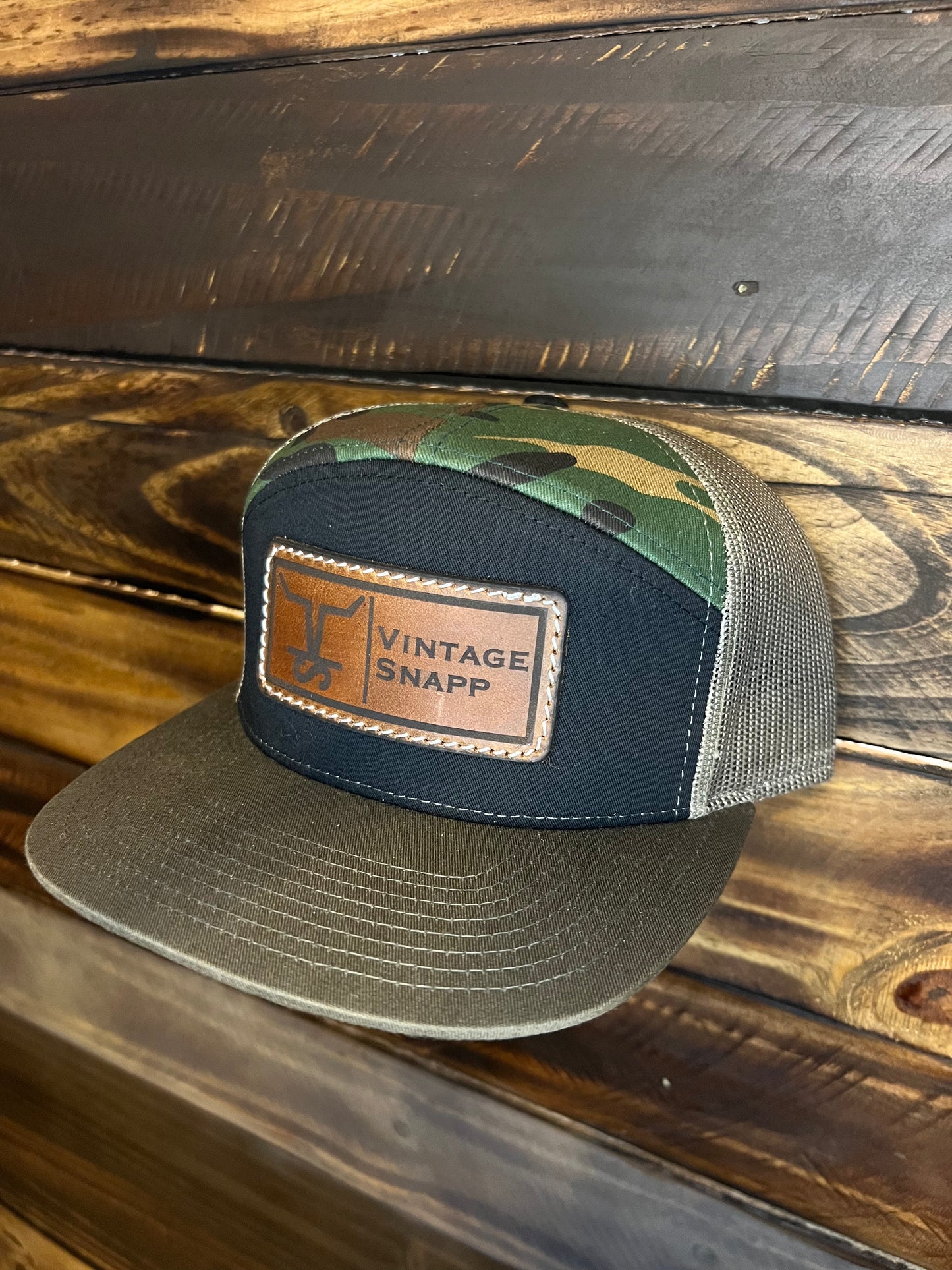 VintageSnapp Black/Camo Hat